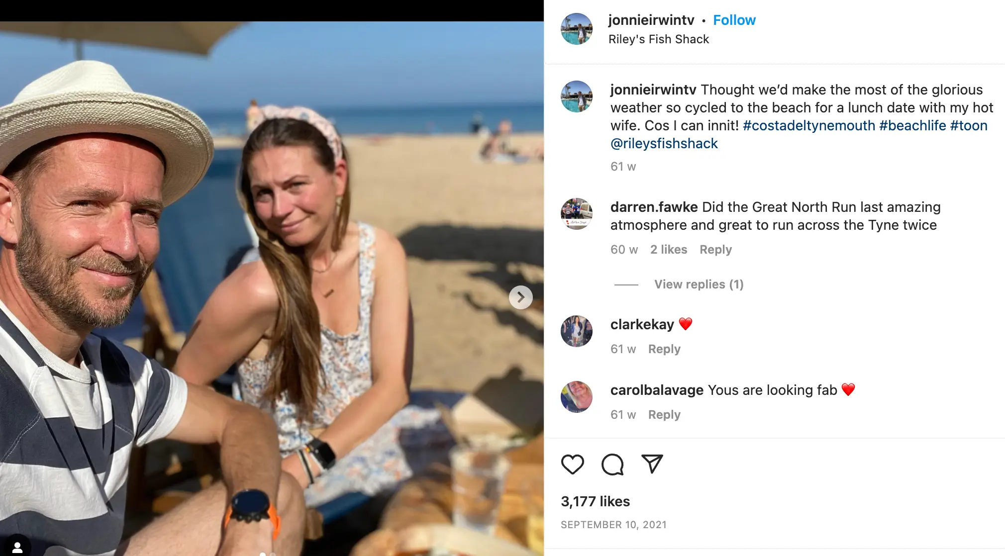 Irwin shares three children with his wife.