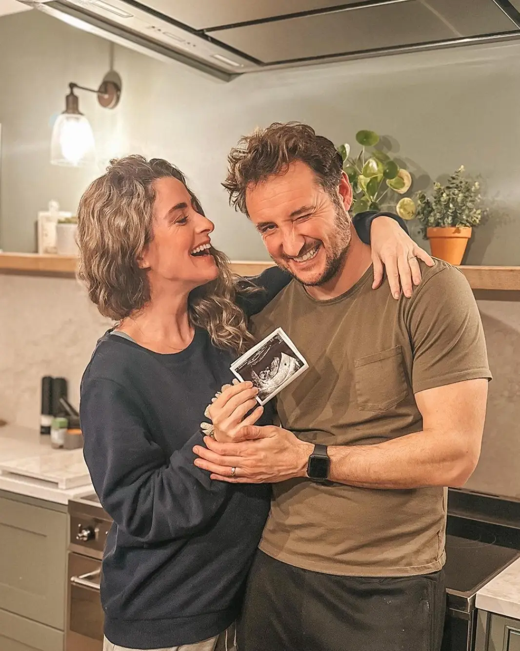 The couple announced their baby news in January.