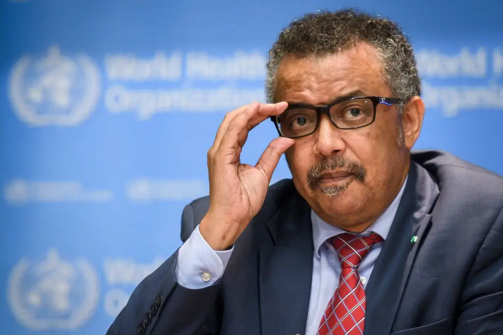 Dr Ghebreyesus has said he expects there to be more hantavirus cases during a news conference today in Madrid (FABRICE COFFRINI / Contributor / Getty Images)
