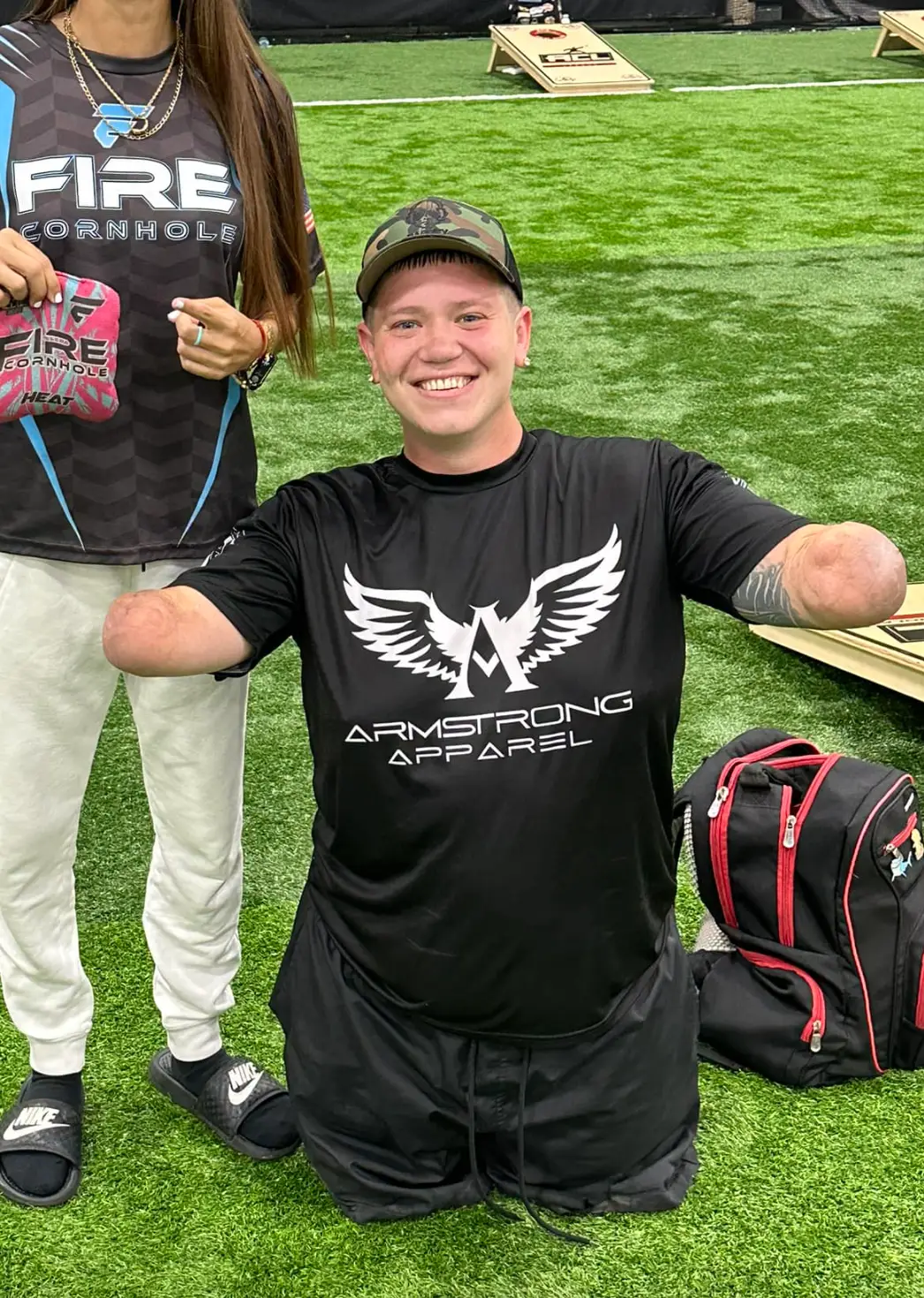 Webber had his arms and legs amputated when he was 10 months old (Facebook/dayton.webber)