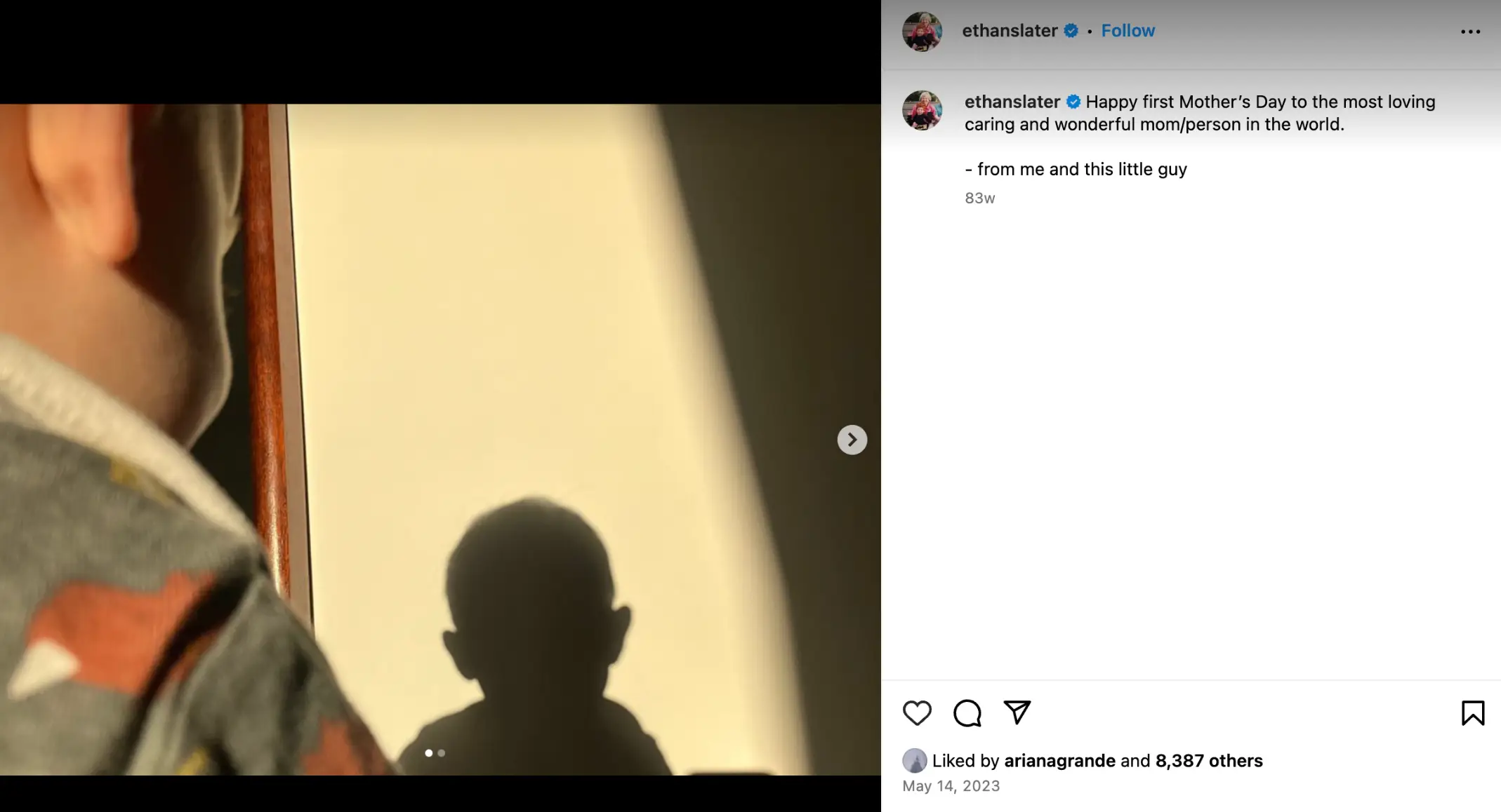 (Instagram/@ethanslater)