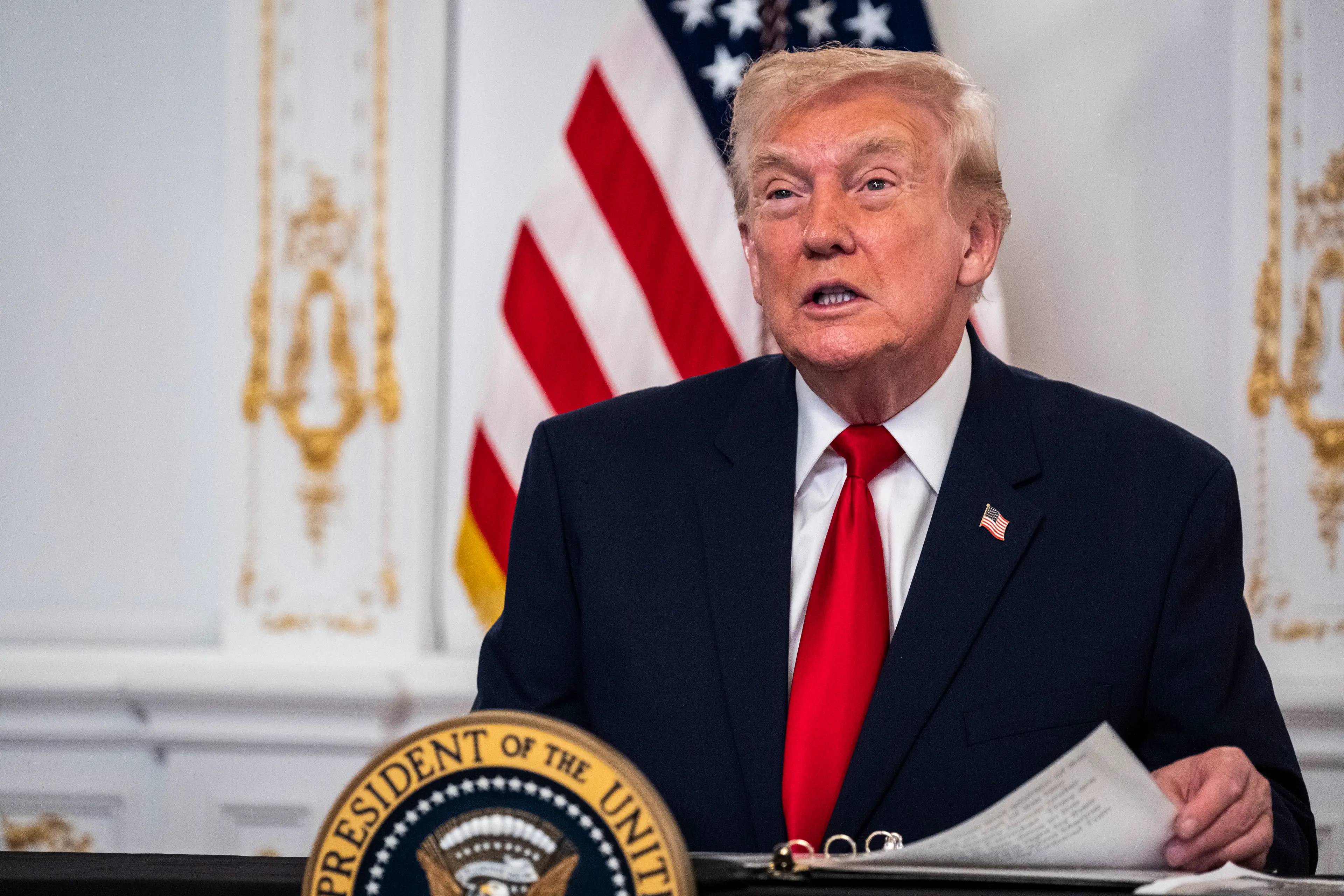 Donald Trump has caused controversy with his latest threats towards Iran (Pete Marovich/Getty Images)