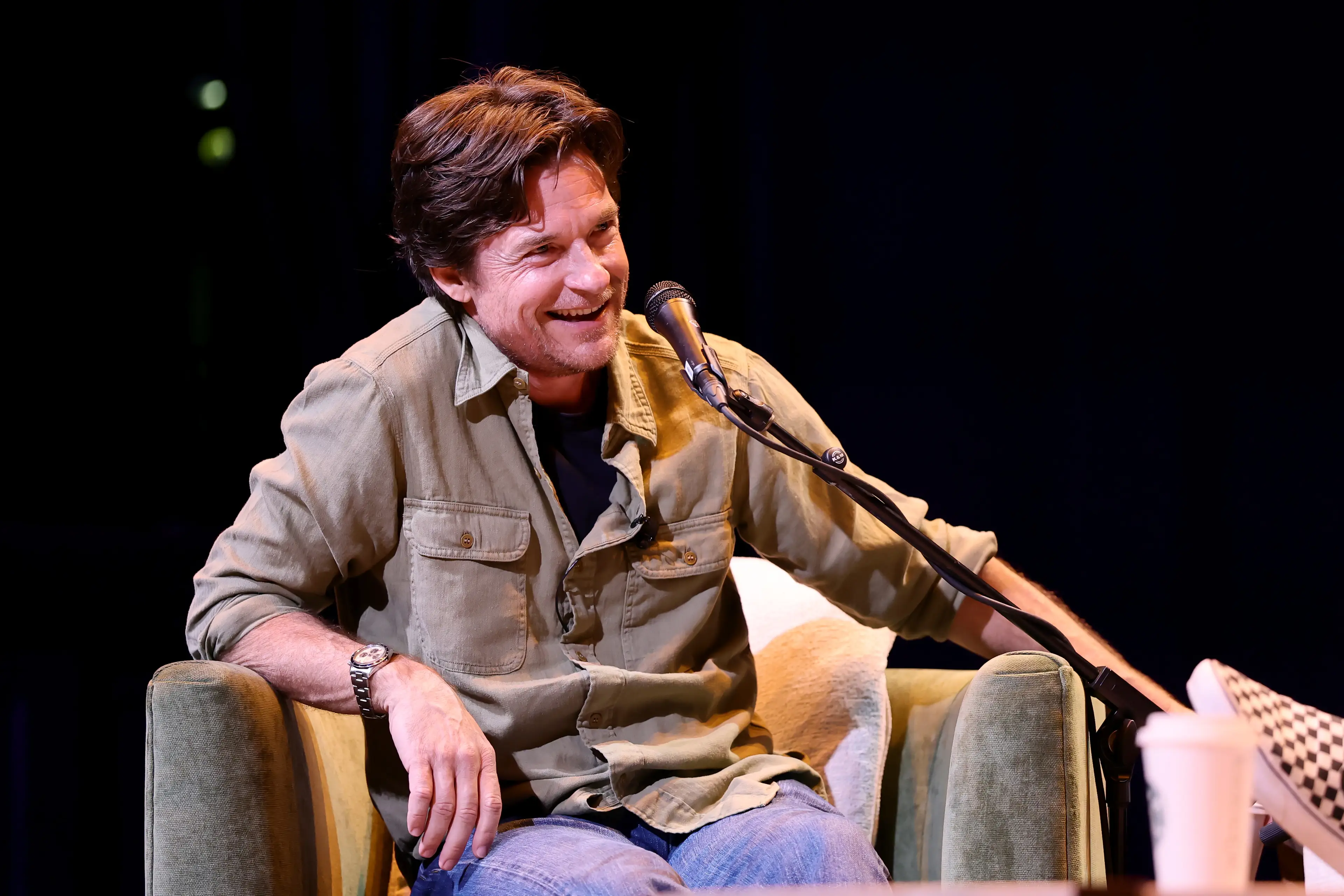 Jason Bateman hosts SmartLess with Sean Hayes and Will Arnett (Emma McIntyre/Getty Images for SiriusXM)