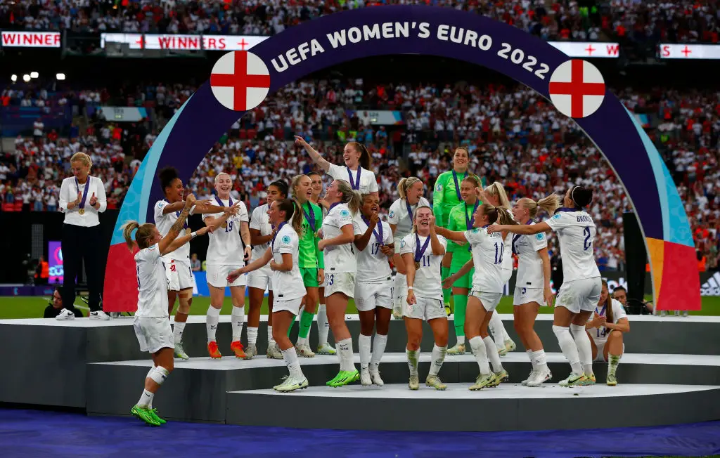 Sudeikis and Brendan Hunt were inspired to tackle the subject following the Lionesses 2022 Euros win (Apple TV)
