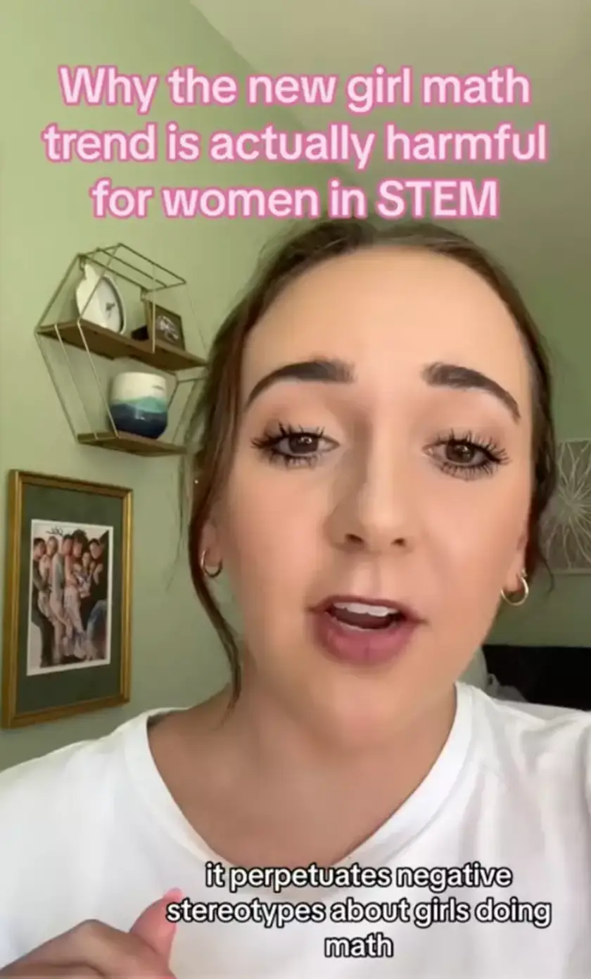 TikToker Jess Ramos mapped out why she thinks the viral 'girl math' is 'harmful'.