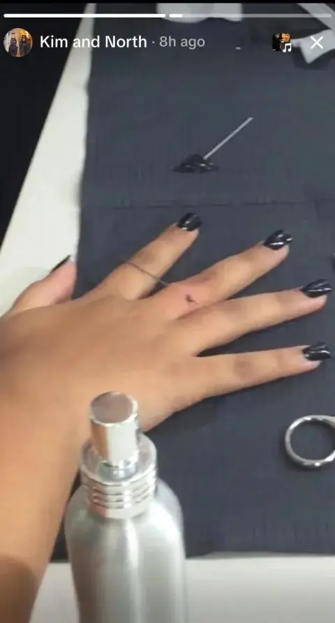 The piercing is largely considered 'high risk' (TikTok/@kimandnorth)