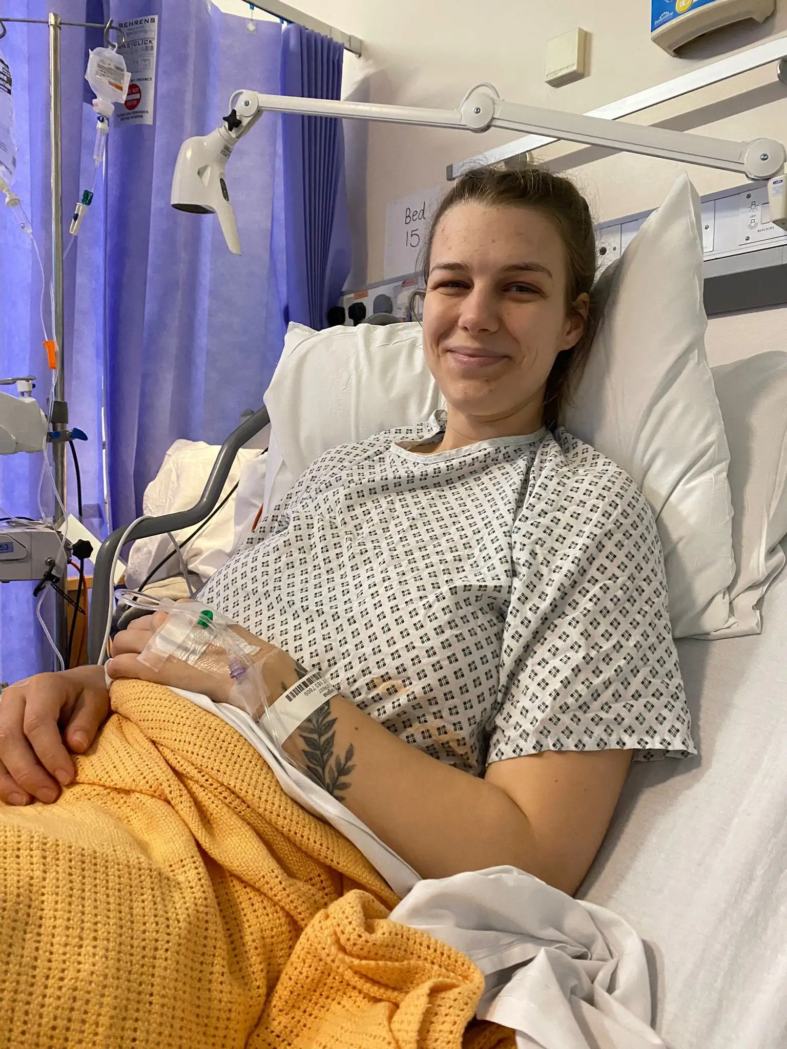 Georgina had surgery to remove the tumour (Georgina Wren)
