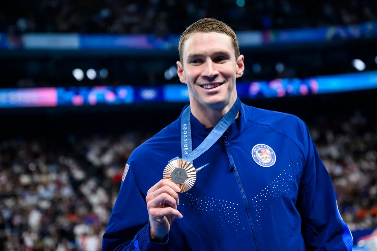 He placed third in the race. (Tom Weller/VOIGT/GettyImages)