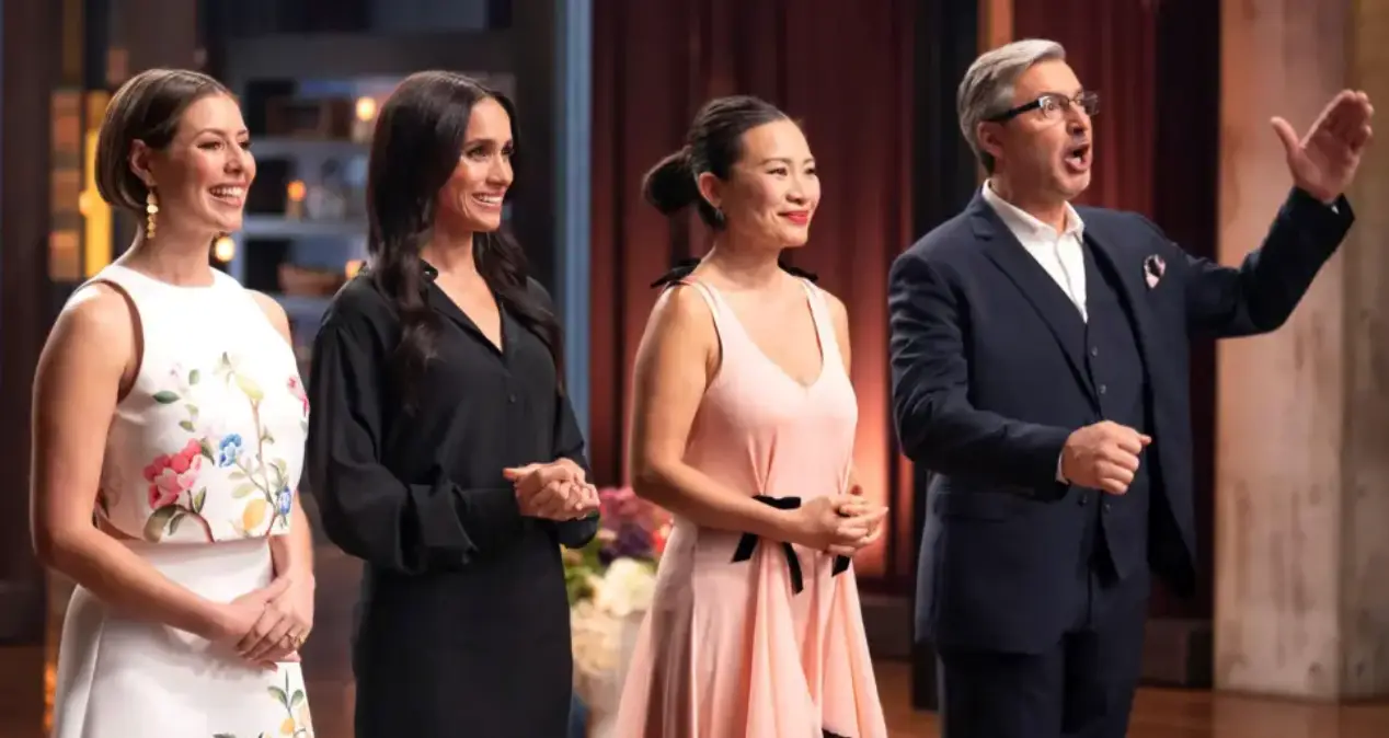 Meghan made a guest appearance on the cooking competition (Channel 10)