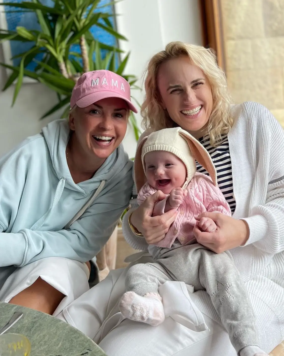 Rebel, her fiance Ramona and daughter Royce. (Instagram/@rebelwilson)