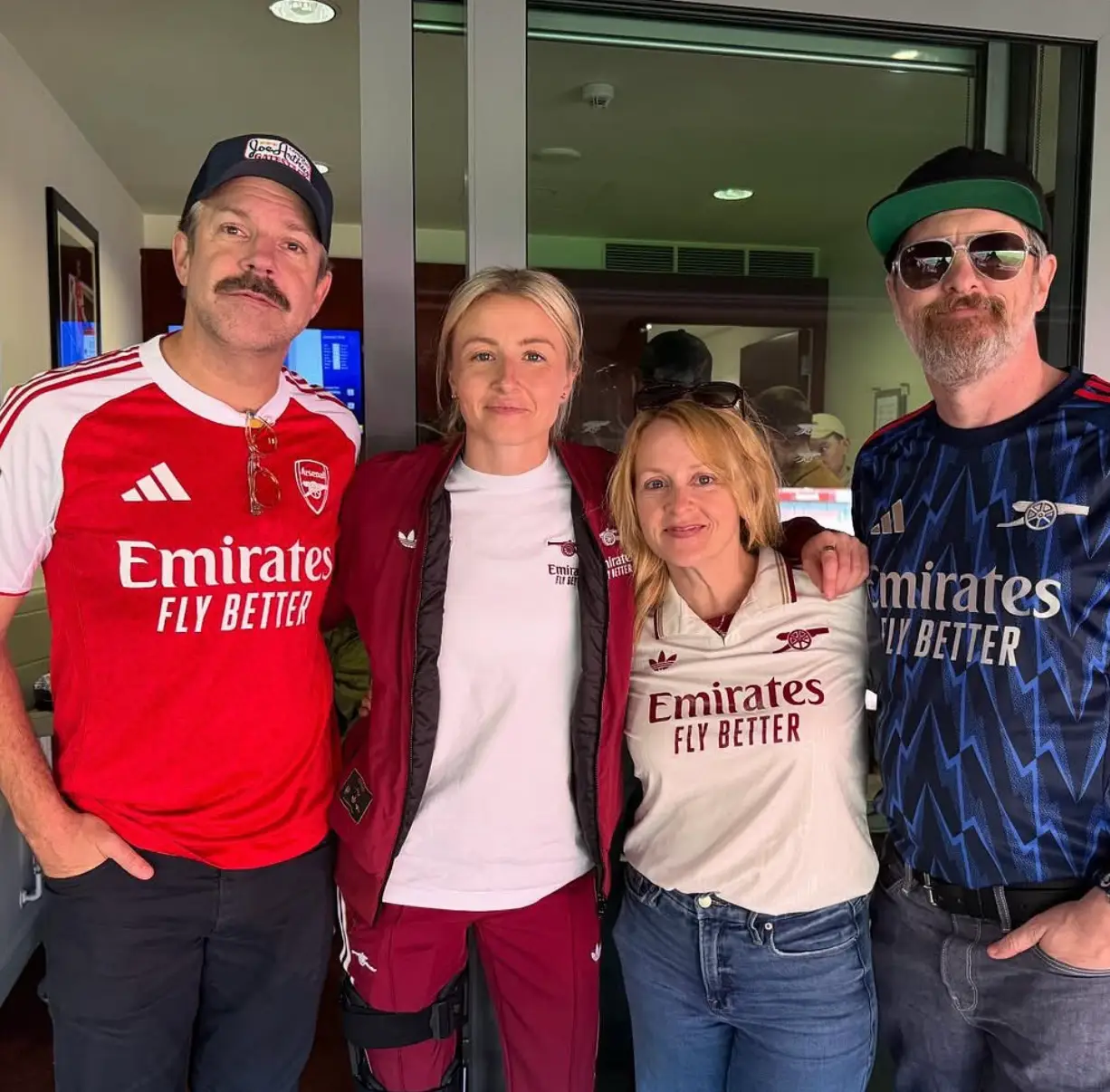 Sudeikis and Hunt even met with Lioness captain Leah Williamson to help develop the series (Instagram/brendanhunting)