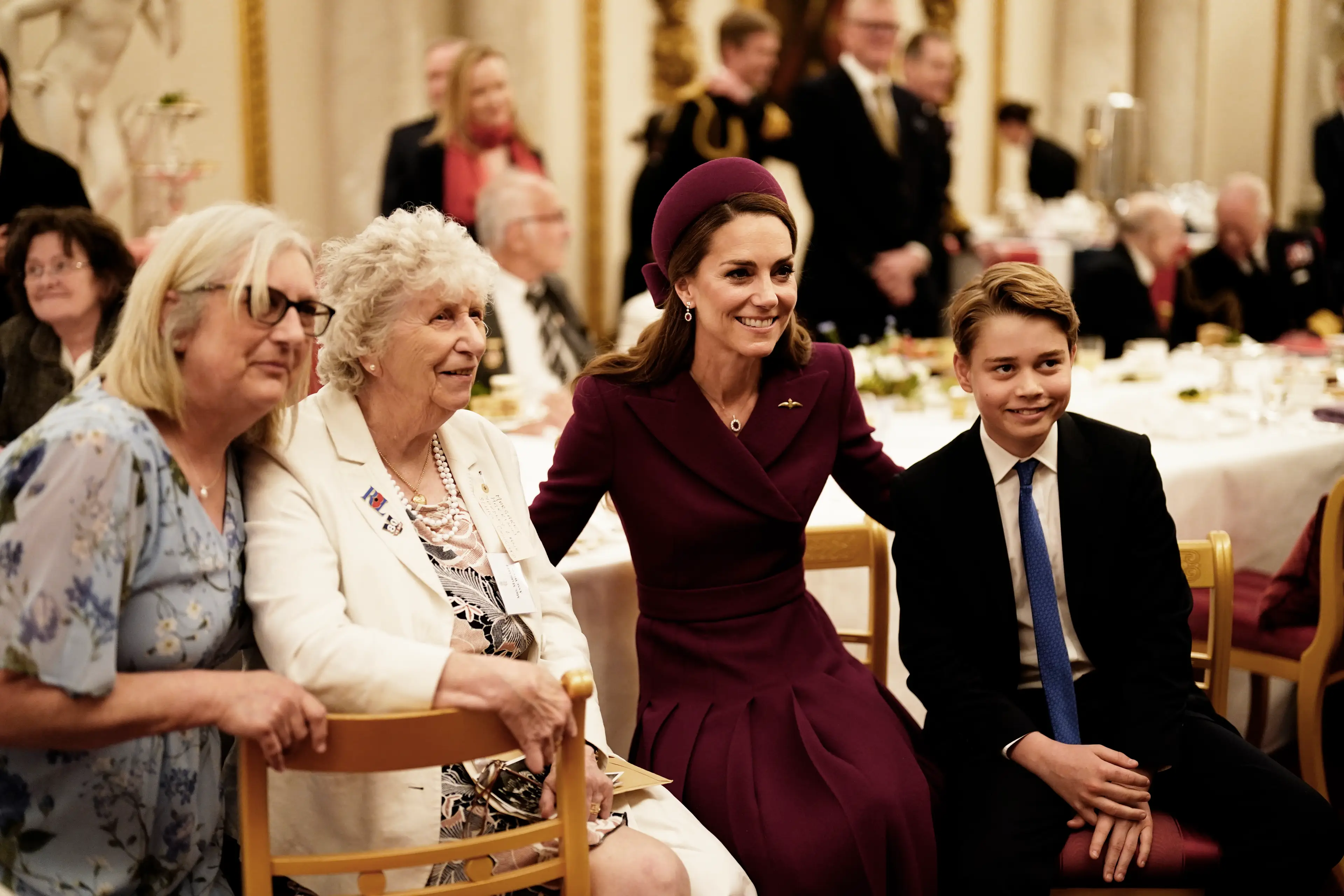 The Prince met with a number of WWII survivors (Jordan Pettitt - WPA Pool/Getty Images)