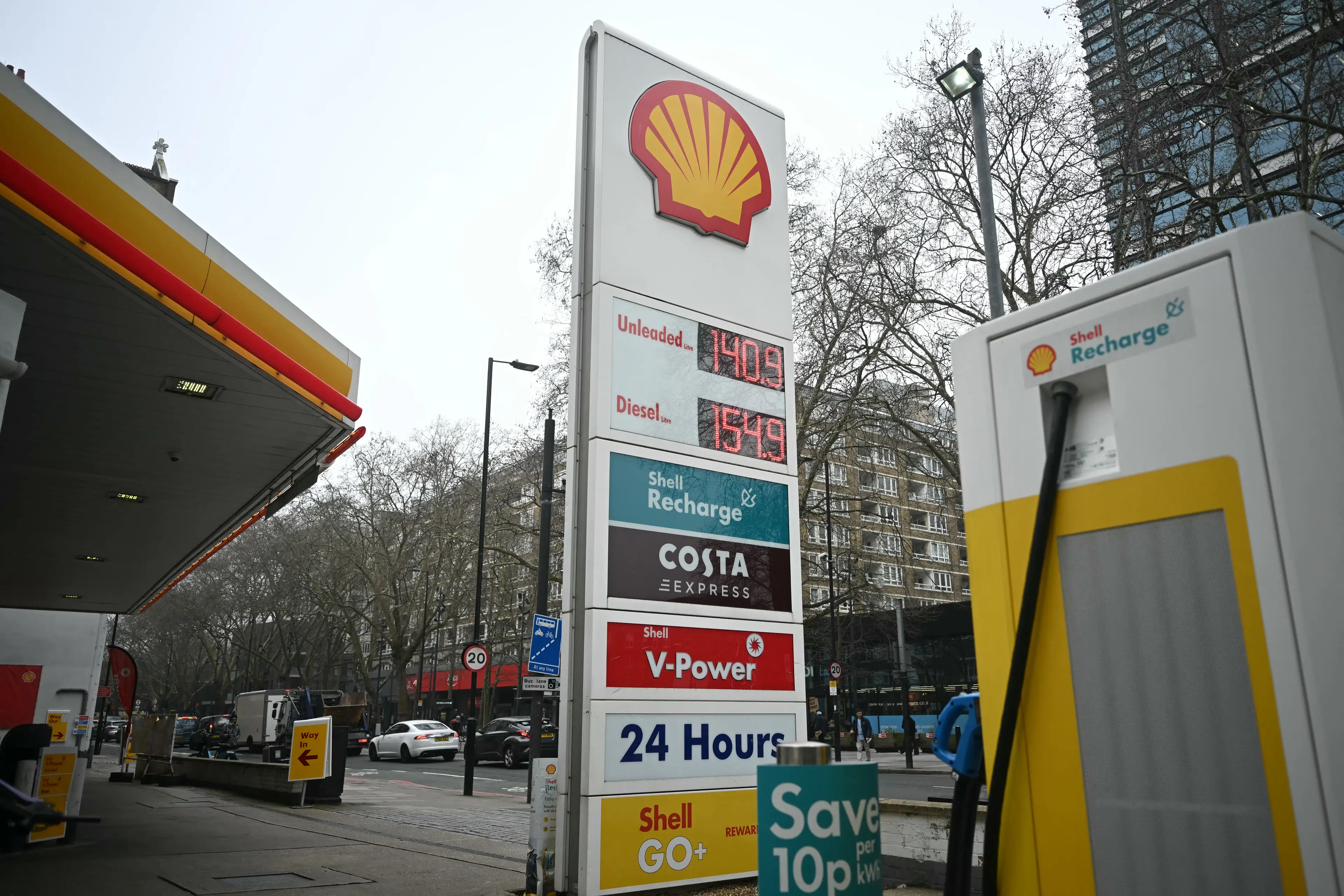 Fuel prices in the UK are on the rise (Paul ELLIS / AFP via Getty Images)