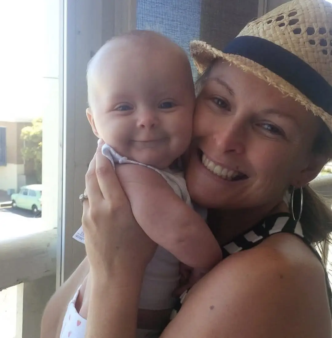 She and Gareth had their first child via IVF (Instagram/@mel_schilling1)