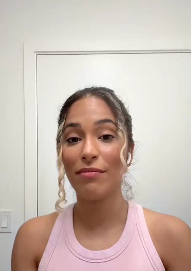 She said the interview made her question her future deeply (TikTok/@angiestikitoki)
