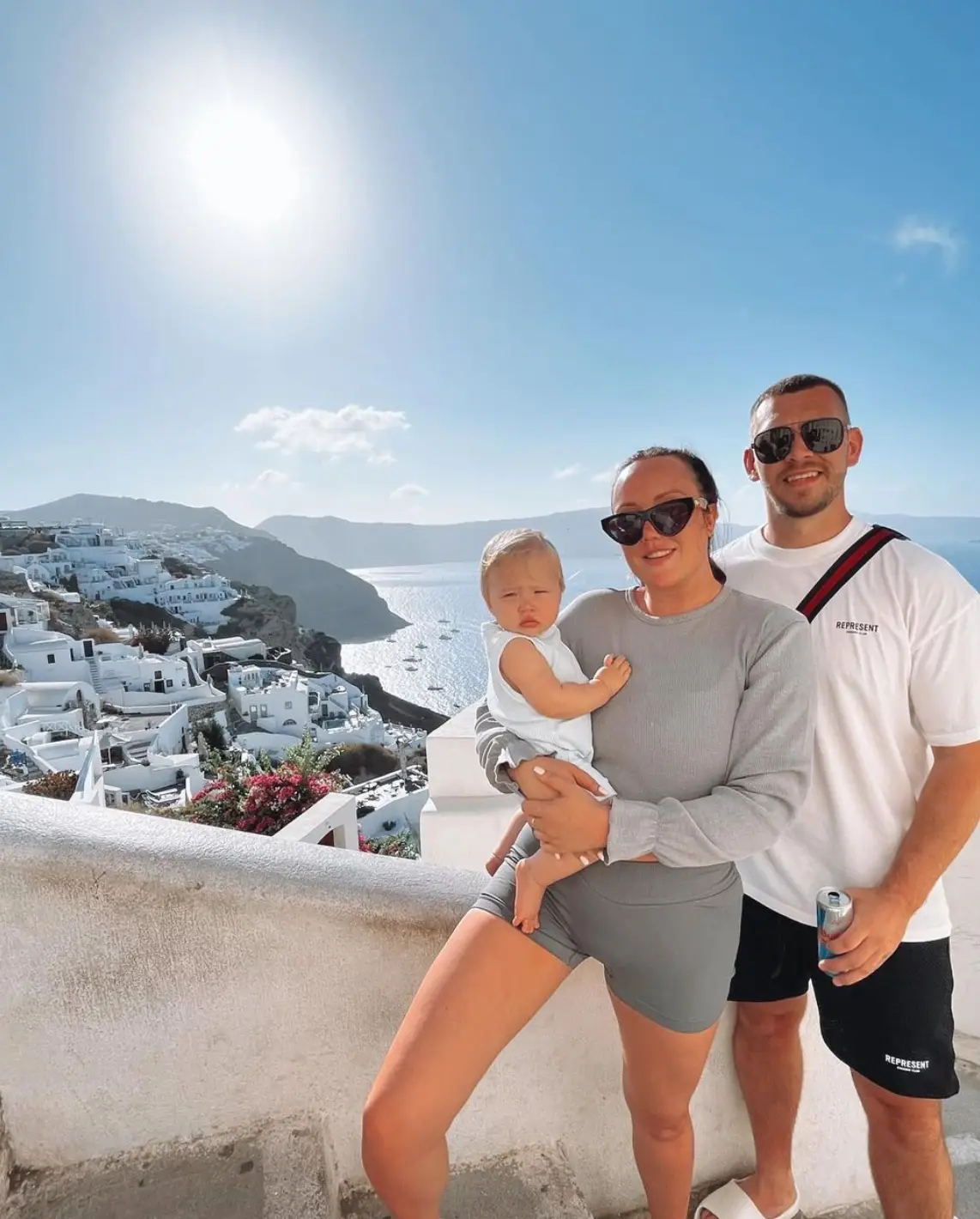 Charlotte and Jake with daughter Alba.