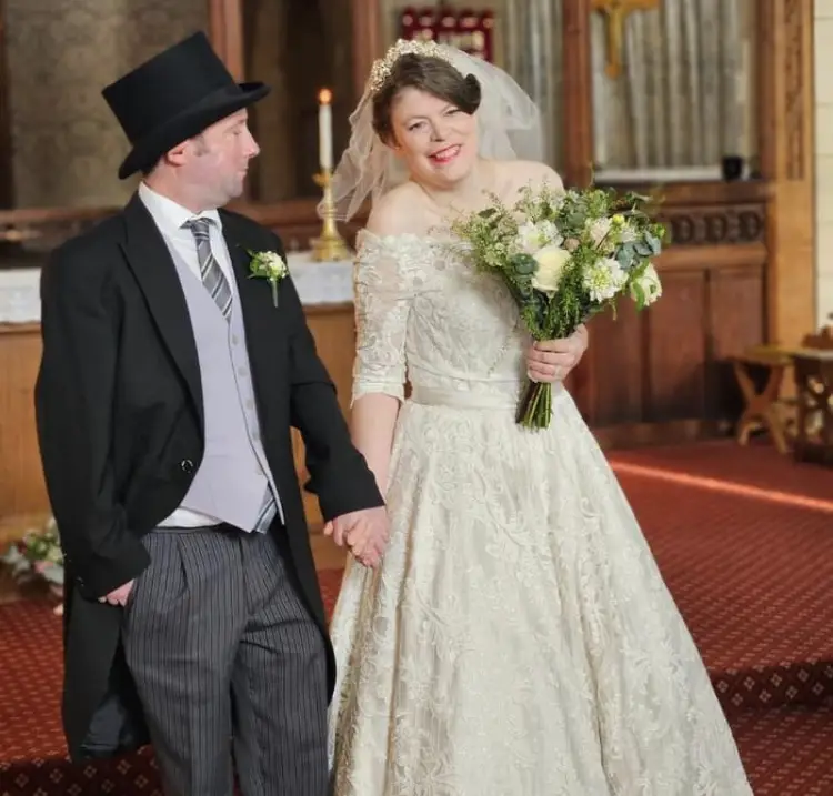 Sarah Jones-Green and her husband, Martin, were met with quite the surprise on their wedding night (Supplied)