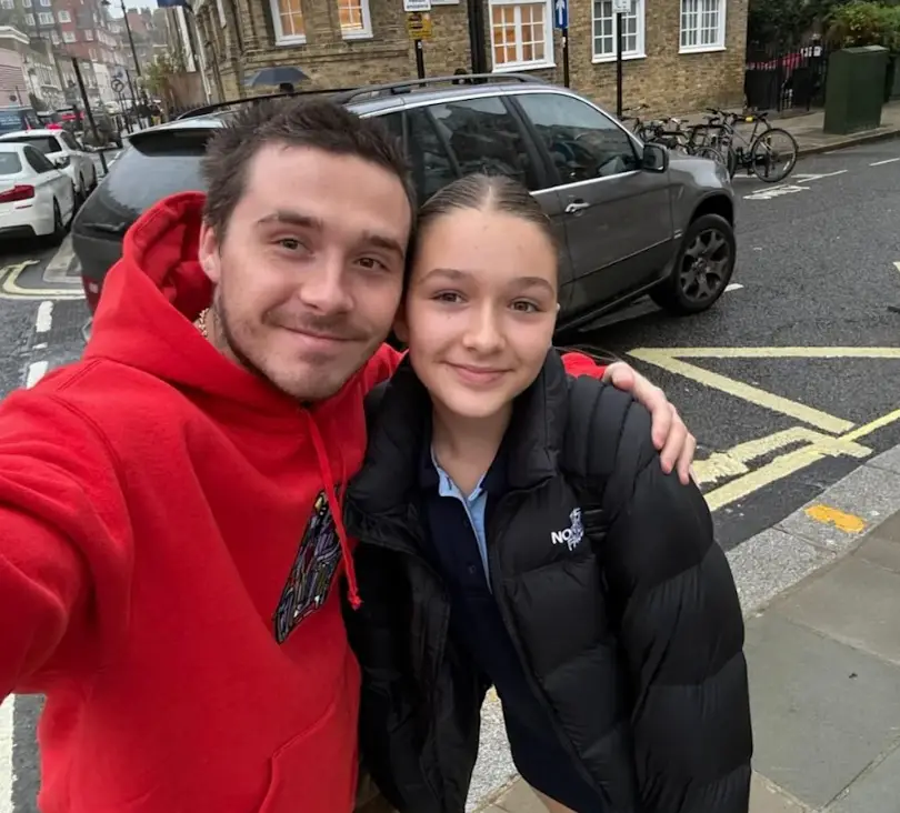 Brooklyn Beckham's representatives have shared a statement after his sister Harper left a letter at his home in LA (Instagram/@brooklynpeltzbeckham)