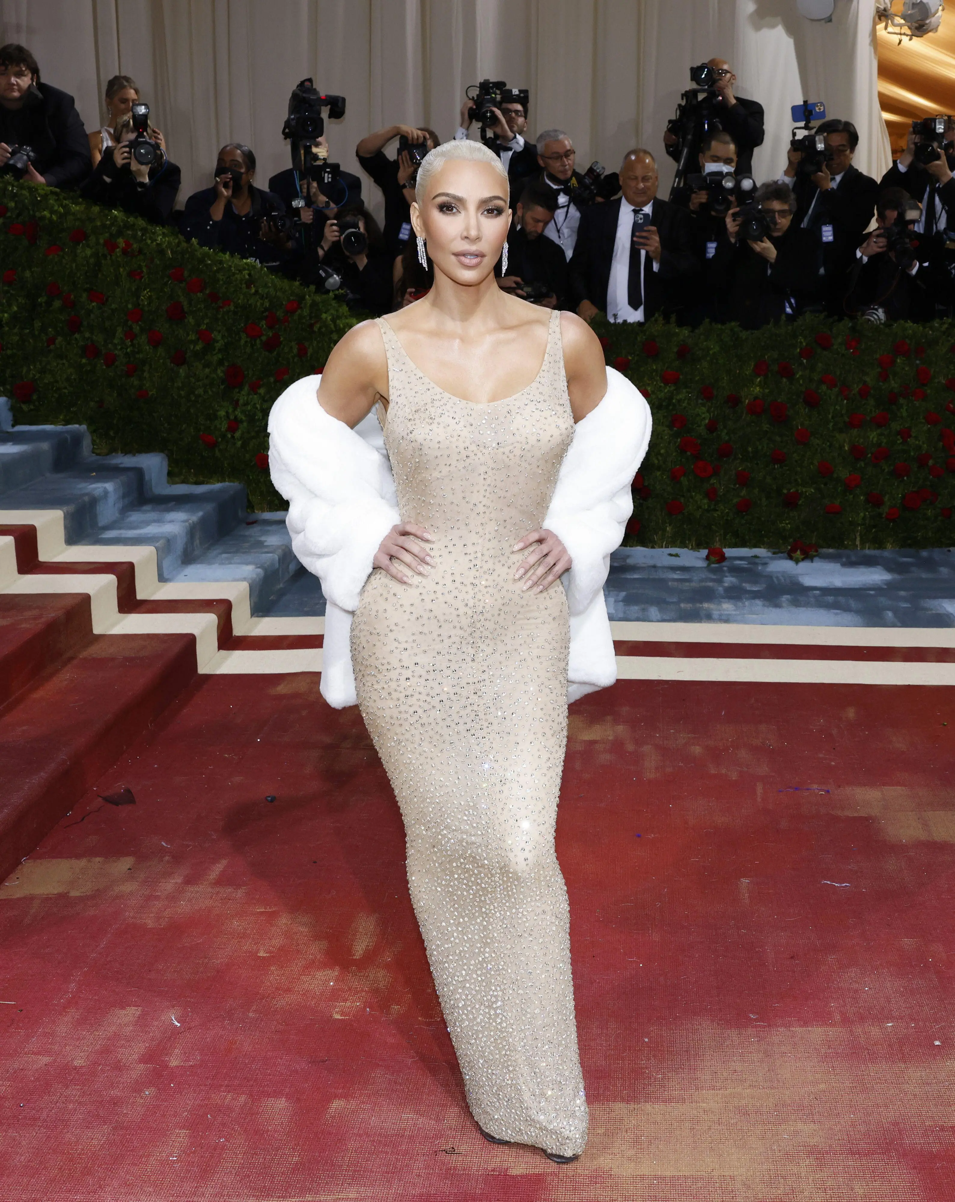 Kim Kardashian wore Marilyn Monroe's dress.