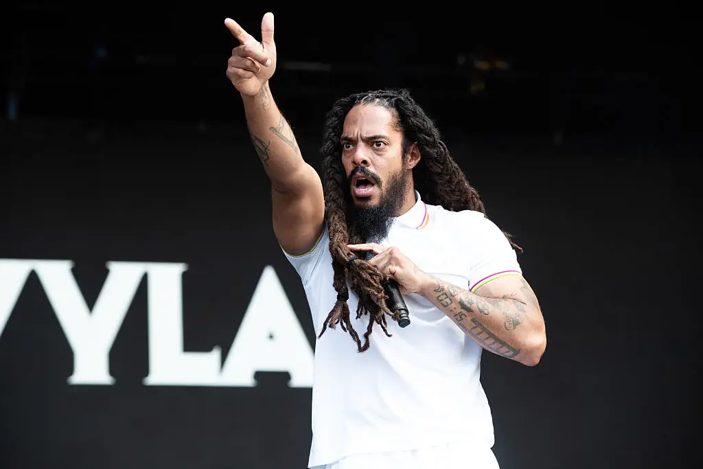 Rapper Bobby Vylan was heard leading chants against the Israel Defence Force. (Leon Neal/Getty Images)
