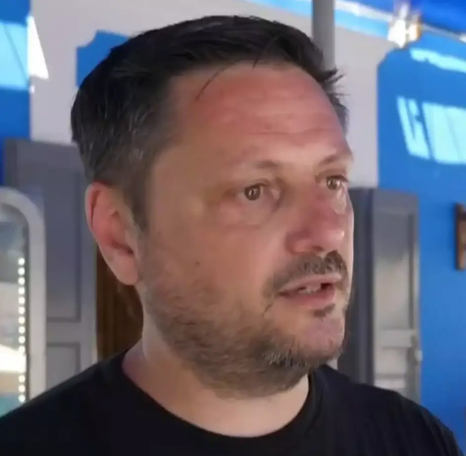 The body was spotted by Antonios Mystiloglou, a cameraman who was part of the search effort (Sky News)