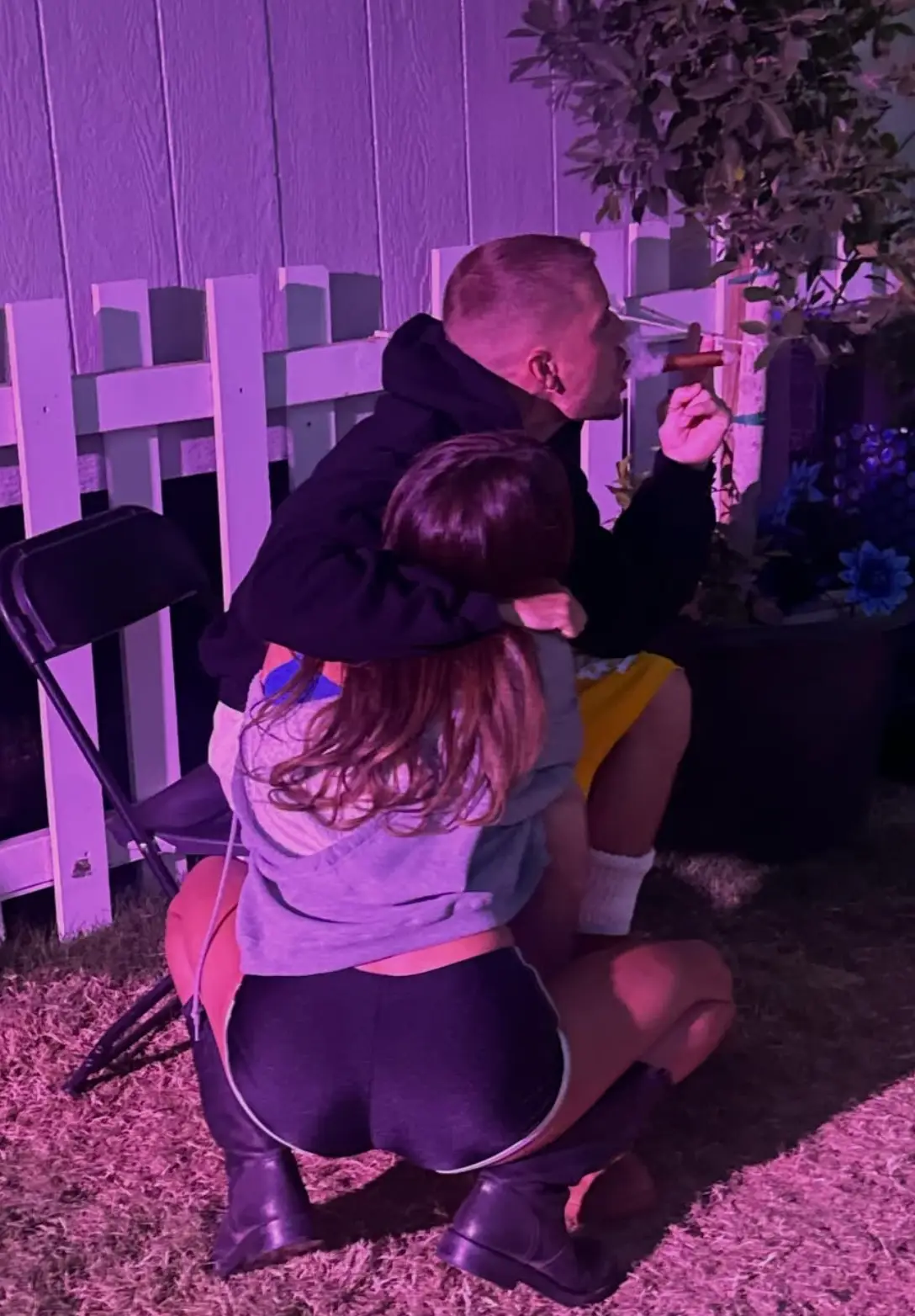 The couple looked incredibly loved-up over the weekend (instagram/@lilbieber)