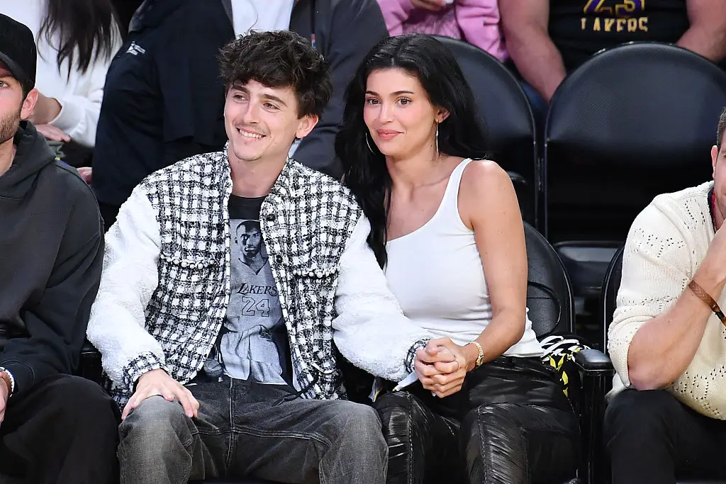 Kylie Jenner and Timothée Chalamet experience an awkward moment (Allen Berezovsky/Getty Images)