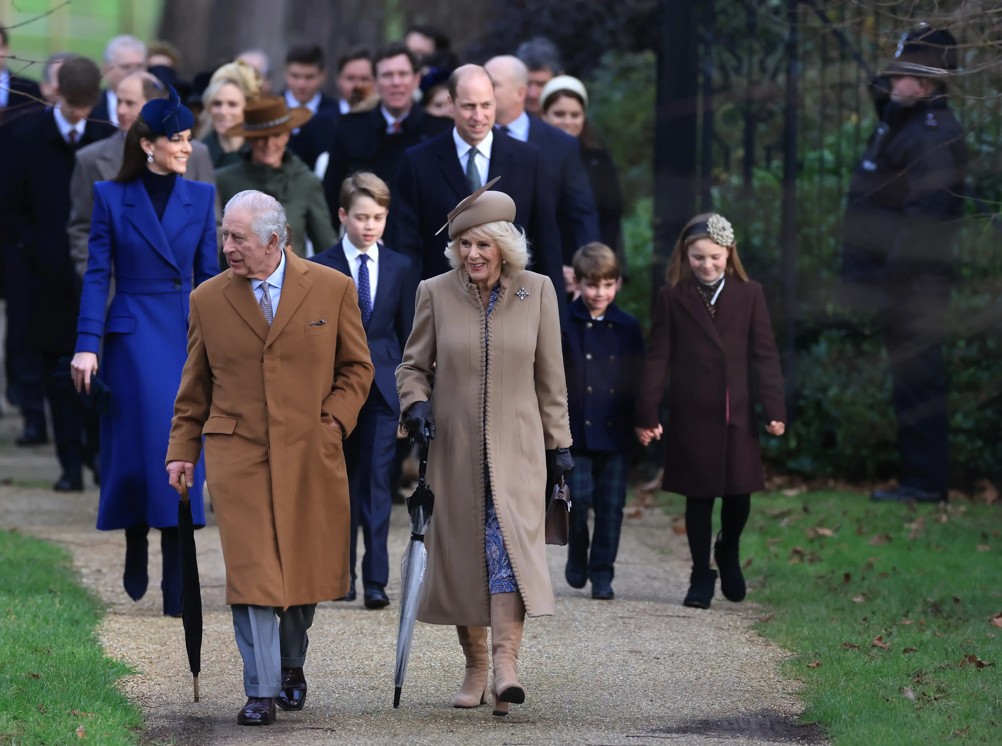 The Royals attend a service in Sandringham at Christmas (Stephen Pond/Getty Images)