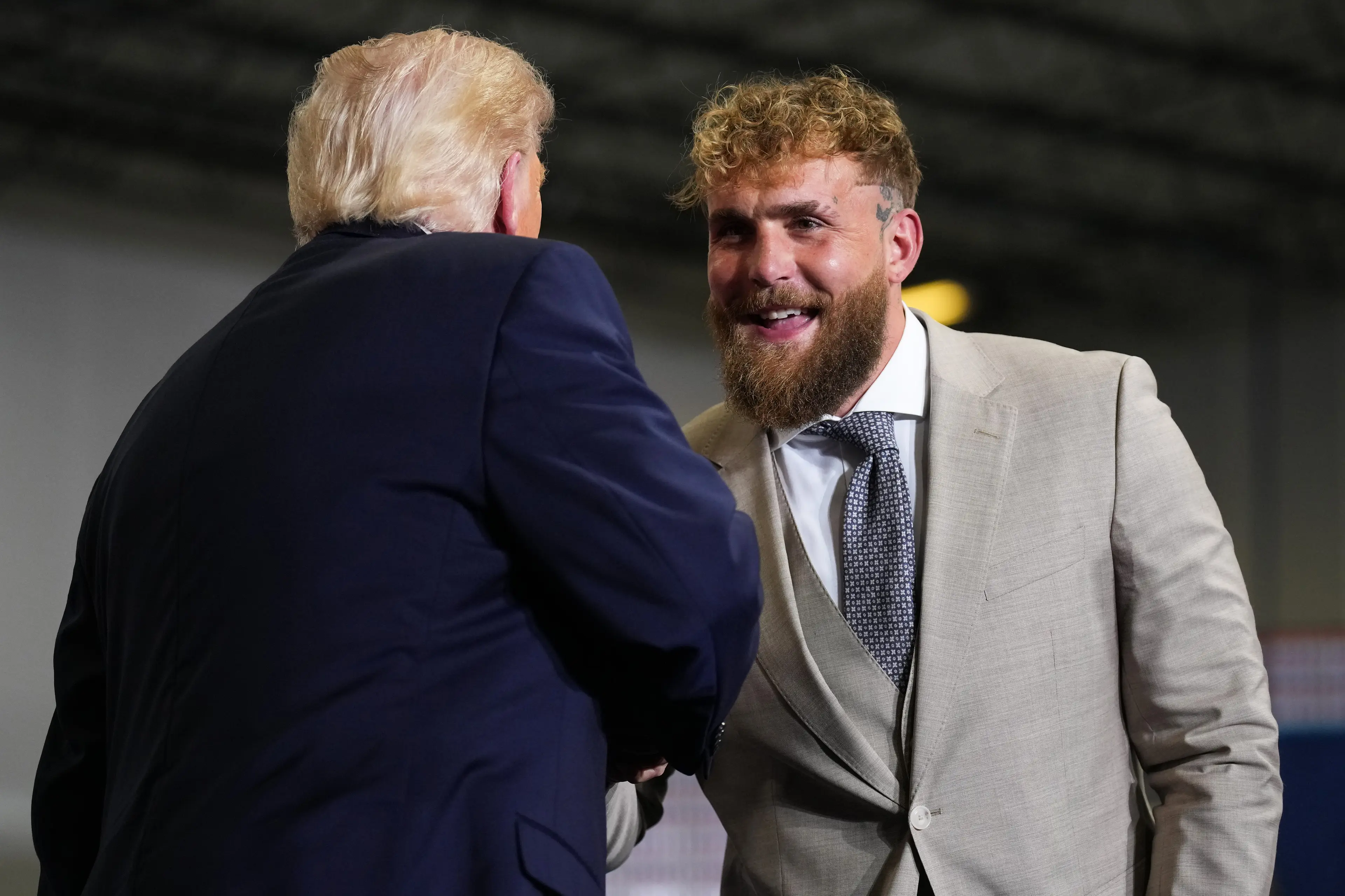 Donald Trump just endorsed Jake Paul for political office (Andrew Harnik/Getty Images)