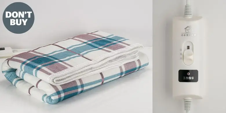 This 220V heated electric sheet bought through AliExpress could electrocute users, according to Which?