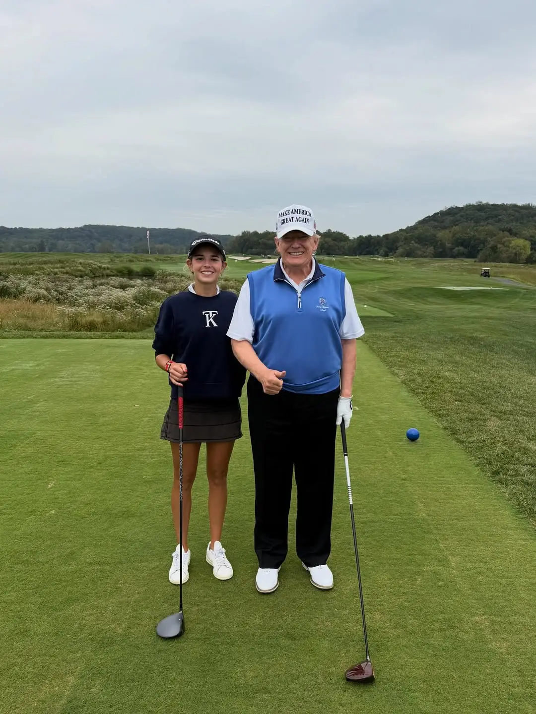 Kai is the US President's oldest granddaughter (Instagram/@kaitrumpgolfer)
