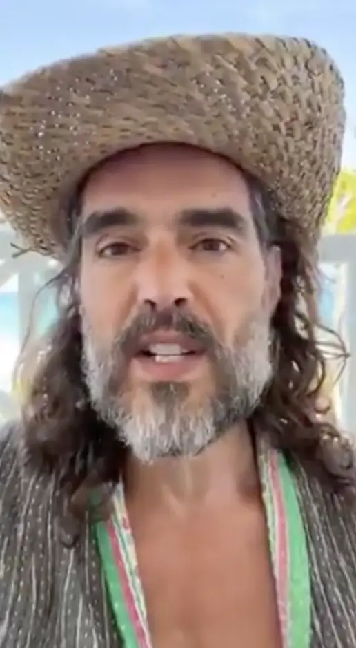 Brand previously issued his response to the rape charges (X/@rustyrockets)