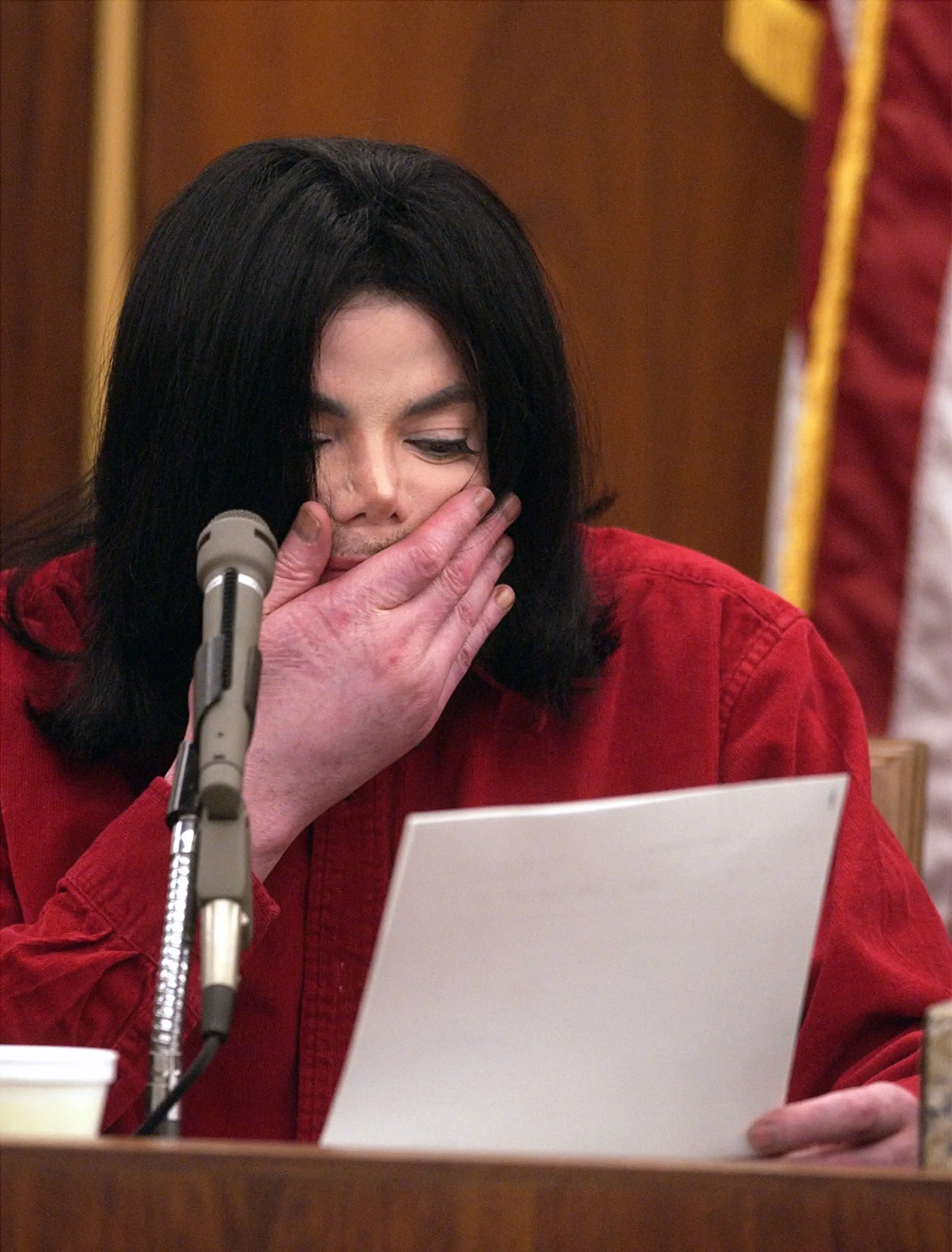 Jackson went to court over the abuse accusations in 2005, where he was ultimately acquitted (Photo by Jim Ruymen-Pool/Getty Images)