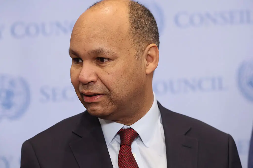 The UK’s acting UN ambassador, James Kariuki, said the history of slavery and 'its devastating consequences and long-lasting impacts' must never be forgotten (Michael M. Santiago / Staff / Getty Images)