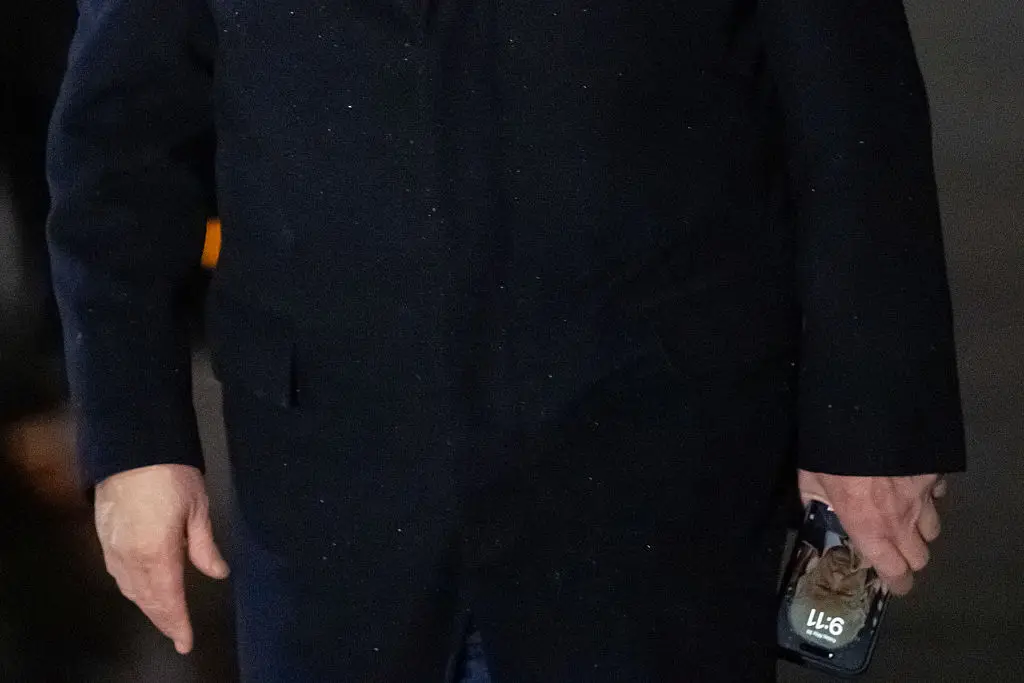 That's right - the picture is of none other than himself (SAUL LOEB / AFP via Getty Images)