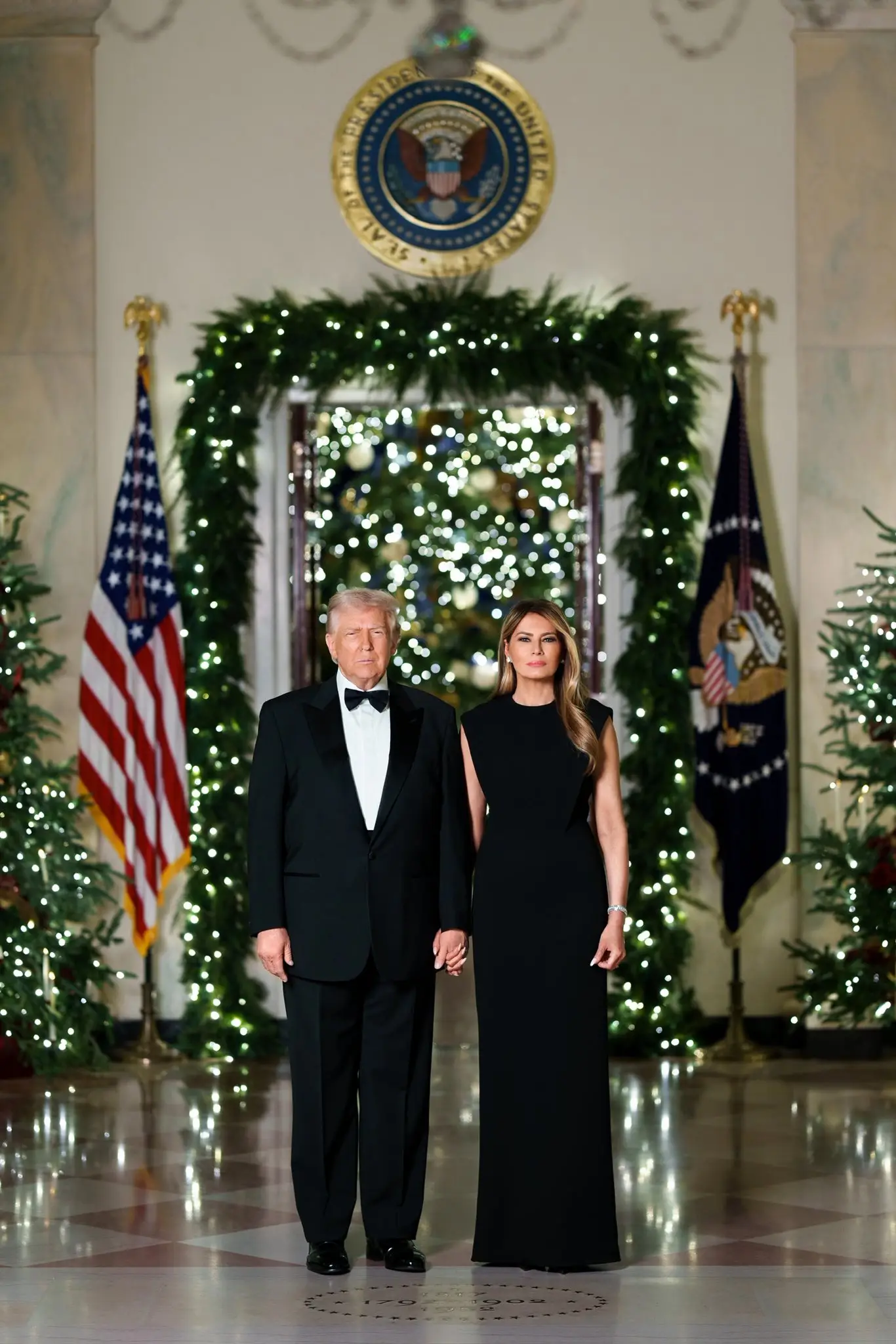 The couple have been accused of Photoshopping their portrait (The White House)