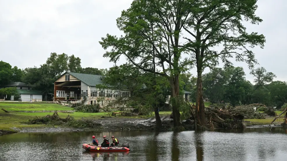 9-year-old boy recalls escaping summer camp during devastating floods whilst brother, 7, was in the cabin next to him