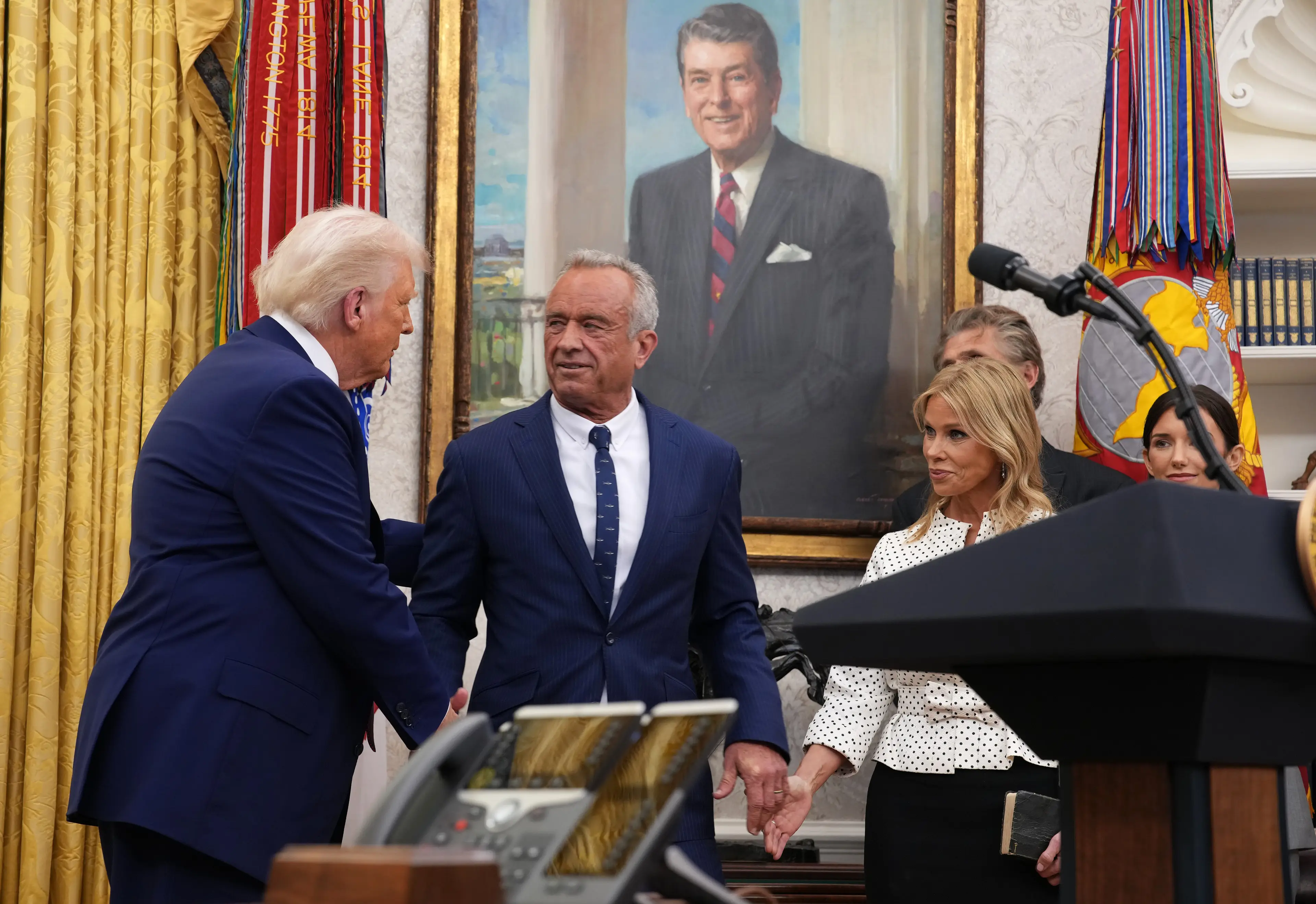 Robert F Kennedy Jr is sworn in as Health and Human Services Secretary (Andrew Harnik/Getty Images)