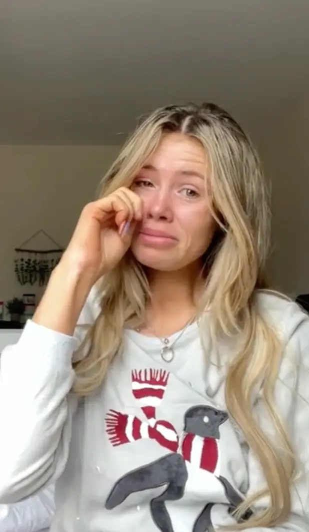 Liana took to TikTok in floods of tears after seeing hurtful comments about her baby boy's name.