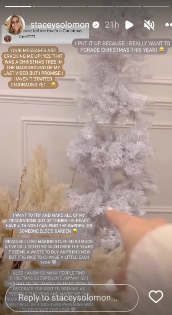 Stacey explained how she plans on decorating this year.