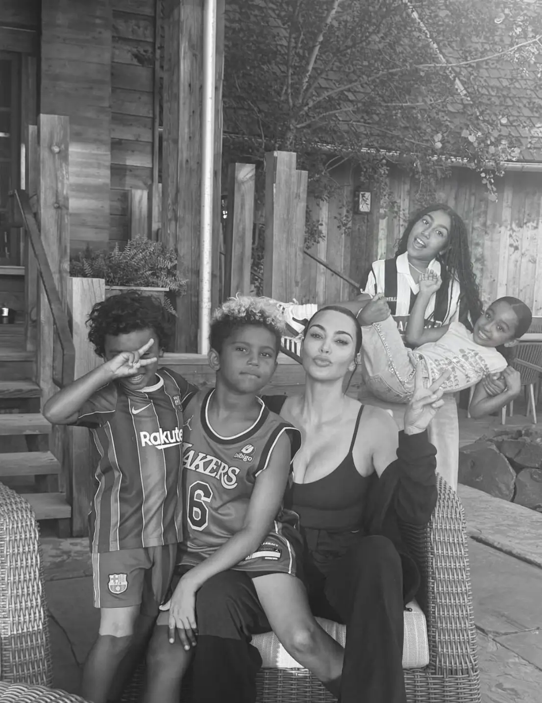 She also spoke about the chaos of the school run (kimkardashian/Instagram)