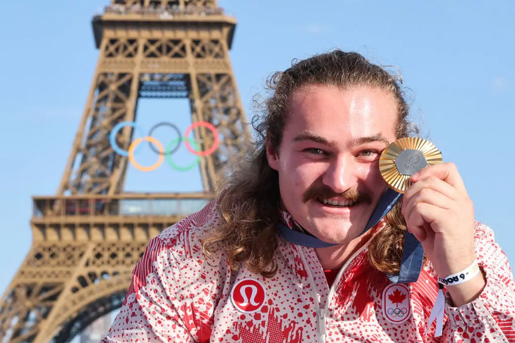 The 22-year-old Olympian has faced calls for a DNA test online. (JACK GUEZ/AFP via Getty Images)