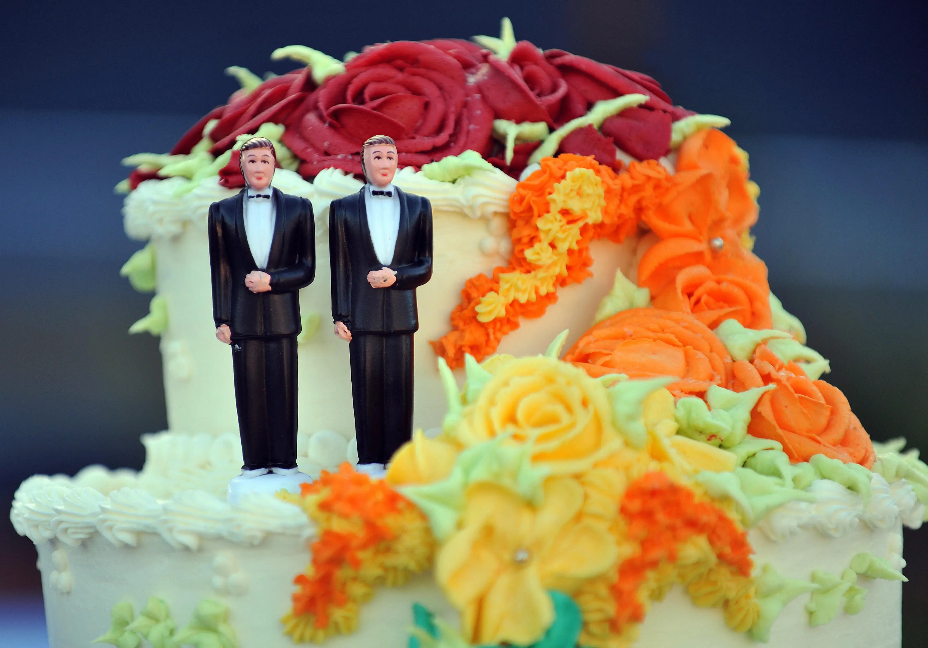 The gay couple whose marriage licence was refused by Davis have spoken out (GABRIEL BOUYS/AFP via Getty Images)