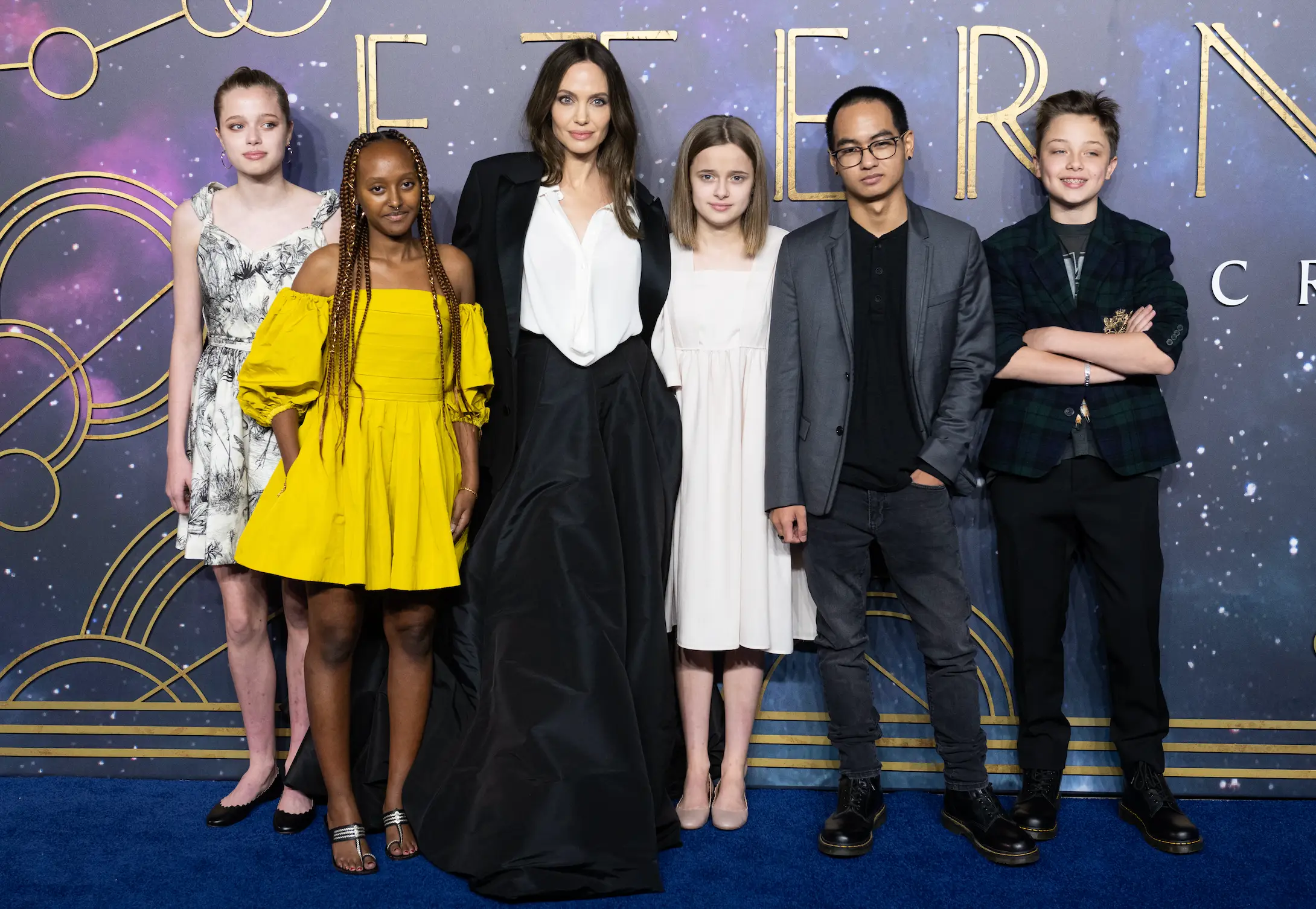 Five of the ex-couple's children have dropped 'Pitt' from their surnames (Samir Hussein/WireImage)