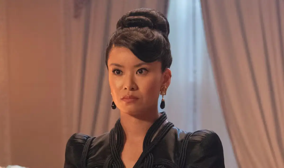 The 'editing error' revolves around Katie Leung, who plays Lady Araminta Gun (Netflix)