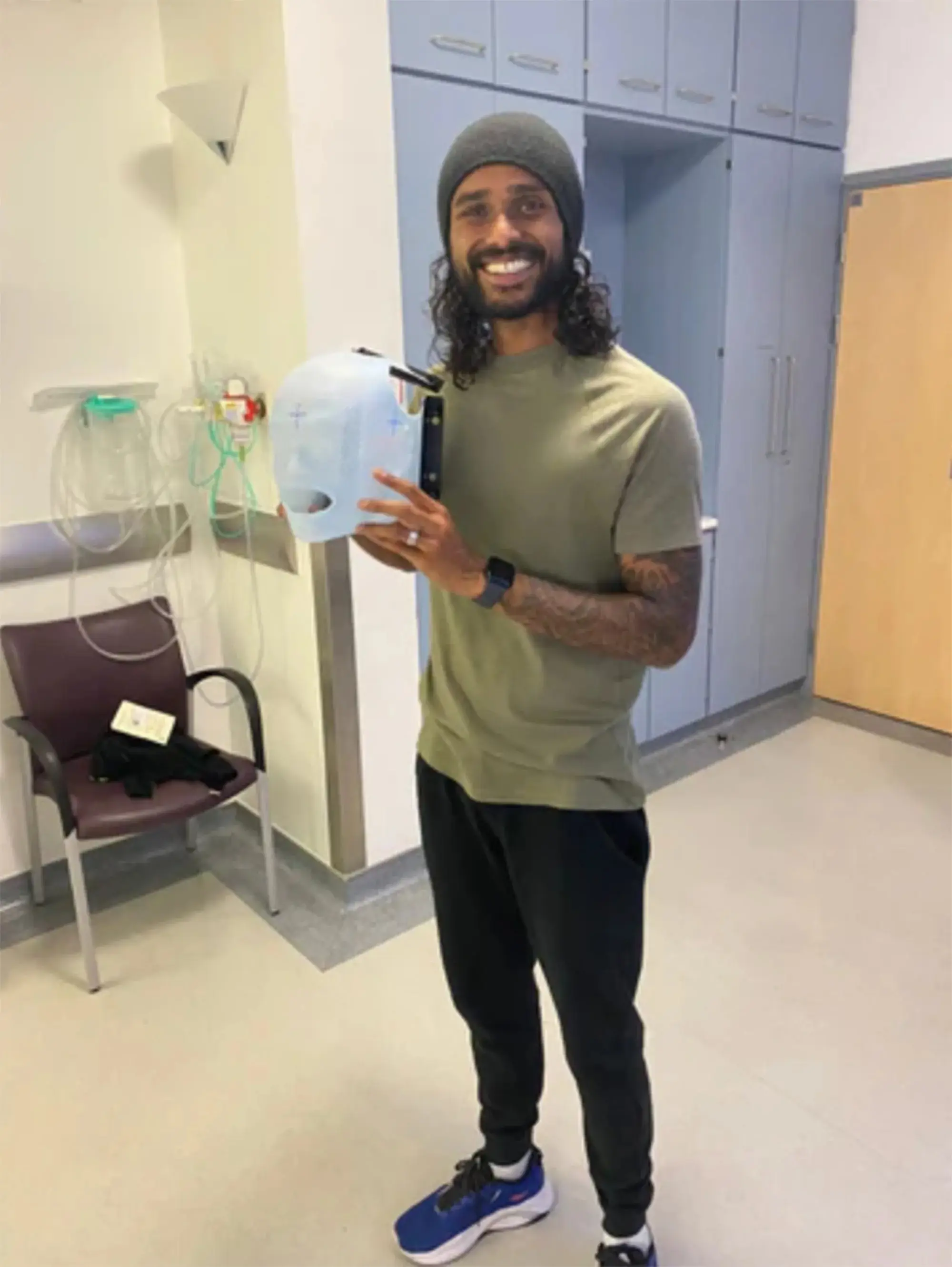 The dad-of-two has been spending as much time as he can with his family (Brain Tumour Research)