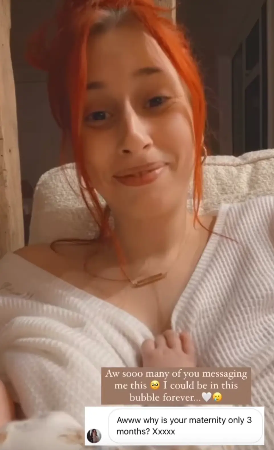 Stacey said she'd been receiving lots of messages (