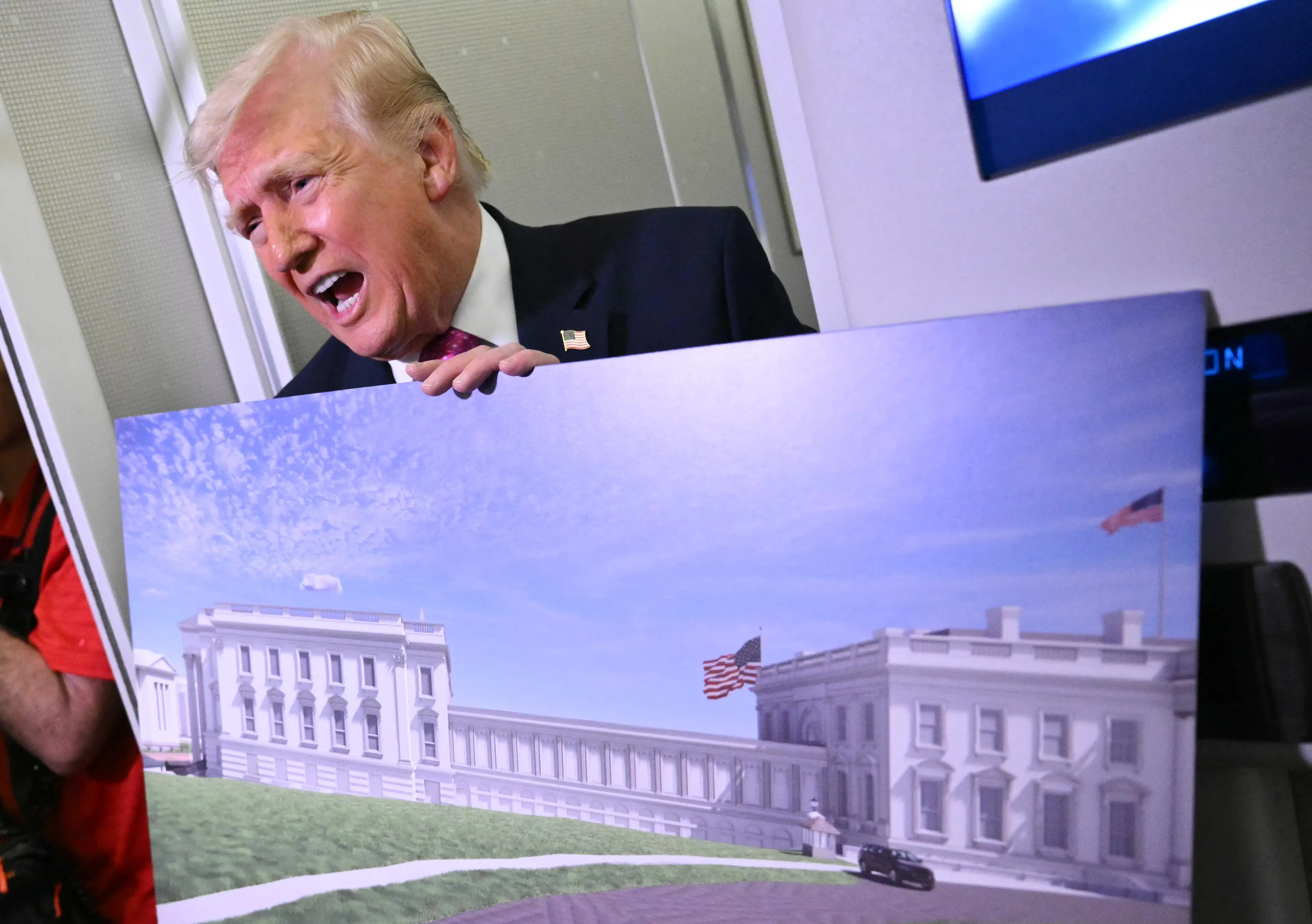 Donald Trump has revealed that a 'massive complex' will be built under the new White House ballroom (Mandel NGAN / AFP via Getty Images)