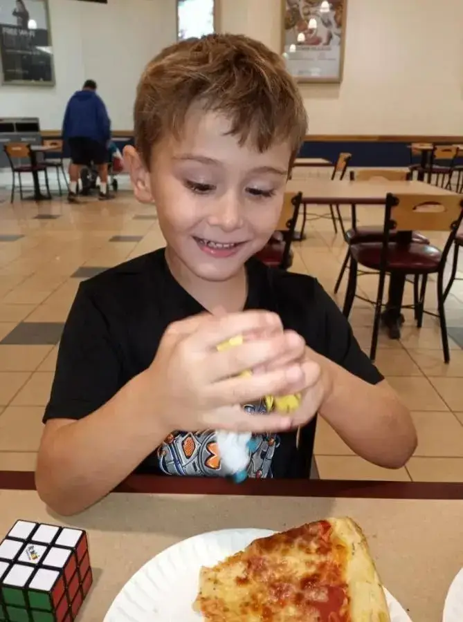 Horrifying footage sees Corey's father, Christopher Gregor, force his son to run on a treadmill. (Family Handout)