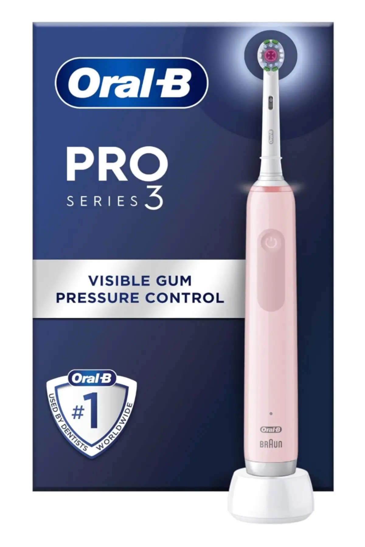 The Oral-B electric toothbrush is available in two colours (Oral-B)